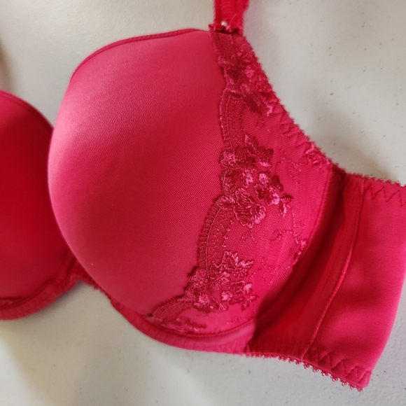 Fit Fully Yours Gloria Smooth Lace T-Shirt Bra Rasberry Pink B1042 40C Underwire - Picture 5 of 11